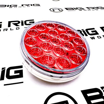 4-inch Round LED Stop/Turn/Tail Red to White Back-up Light TLED-A4XRW - Trux Accessories
