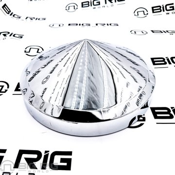Pointed Rear Hubcap Chrome Metal 8-inches THUB-858P - Trux Accessories