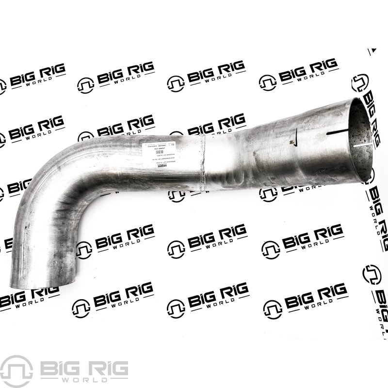 Multi-Bend Exhaust Pipe Aluminized Steel 5in OD/ID Left Side M66-1216 - Paccar