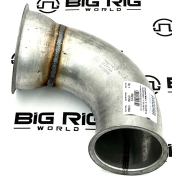 90-Degree Exhaust Pipe Aluminized Steel 4-5in FLG/FL M66-1410 - Paccar