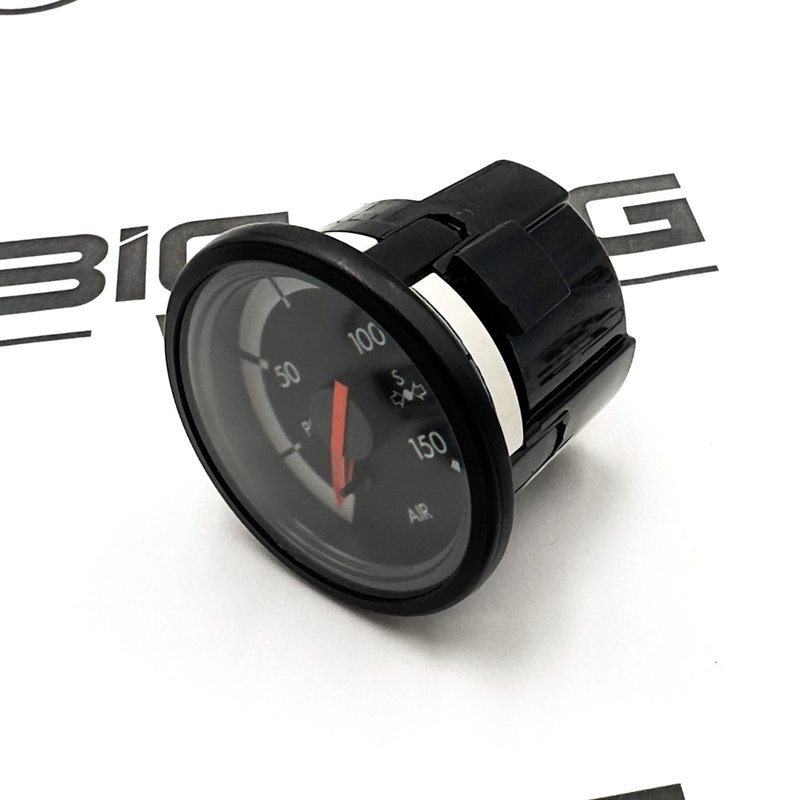 Secondary Air Gauge, Instrument Cluster Unit 2 In., PSI, Black 22-53811-000 - Freightliner