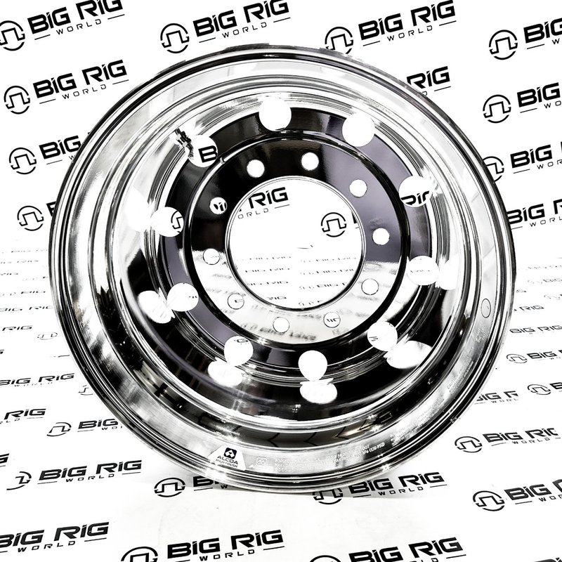 Wheel - 22.5x14 Aloca Hub Pilot Dual Polish 2 in. offset 84U647 - Alcoa