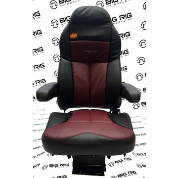 Legacy Silver Seat Two Tone (Black & Burgundy) w/ Arms & Heat 188121MWH1164 - Seats Inc.