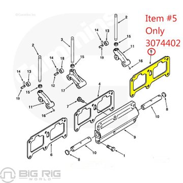 Cam Follower Housing Gasket 3074402 - Cummins