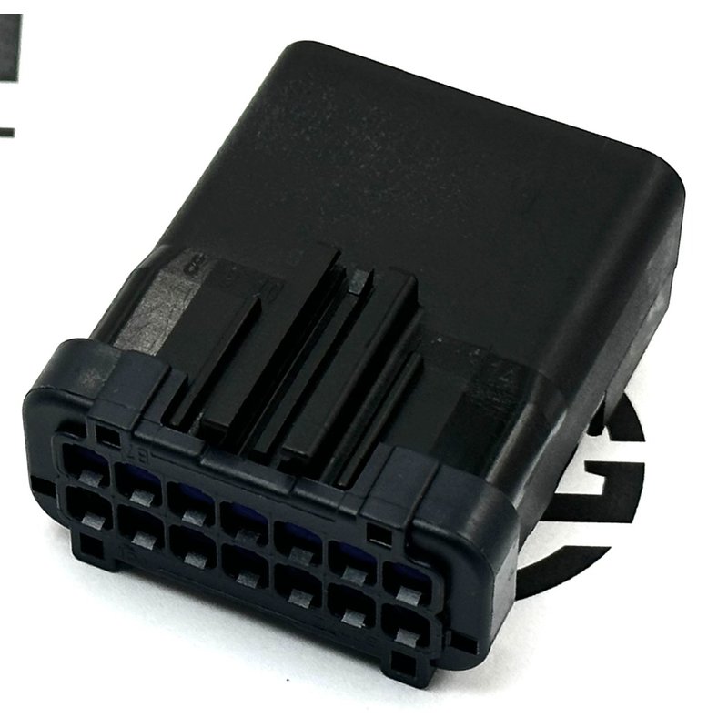 Receptacle - 14 Cavity, Apex 2.8 S, FCI, BLACK 23-13153-010 - Freightliner