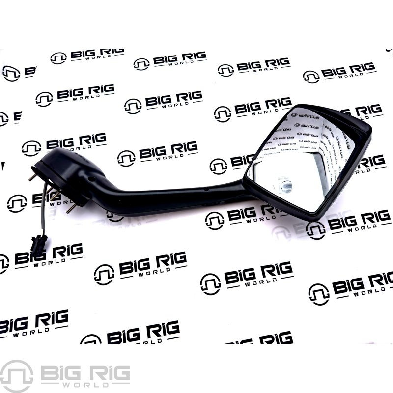 Chrome Aero Hood Mirror with Heat - Left Side L59-6003-211 - Paccar