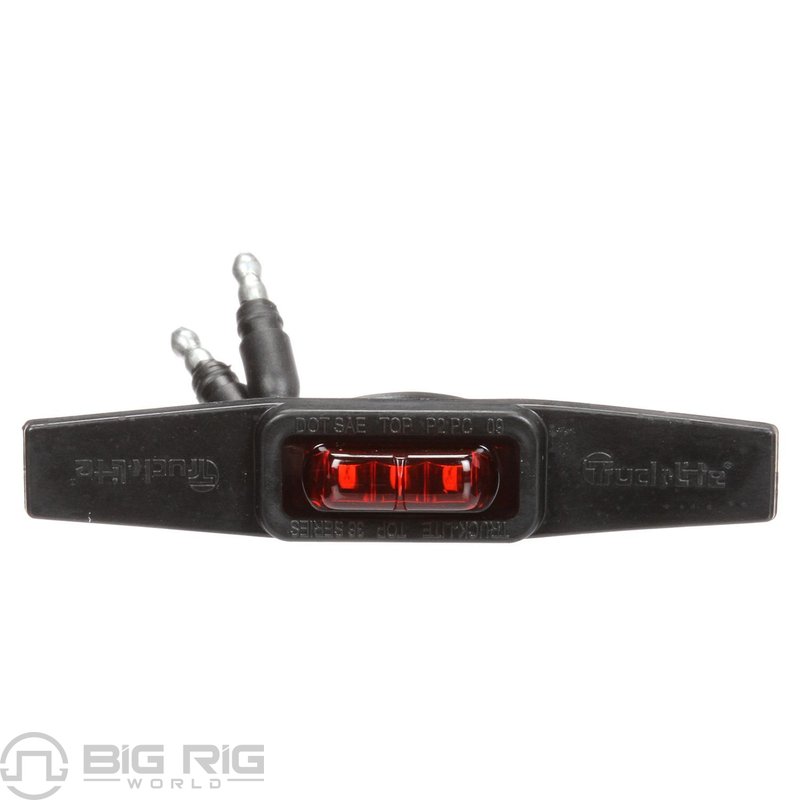 LED 36 Series Flex Lamp, Winged, Rear Exit Wire, Red 36110R - Truck Lite