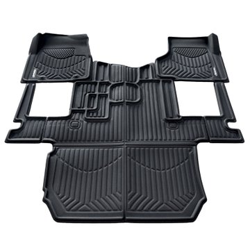 Floor Mat - (2018 & Older) Freightliner Cascadia - Automatic Transmission 20405 - Redline Floormats
