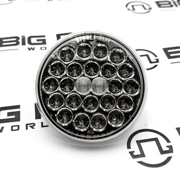 LED Signal Stat S/T/T 4-inch Round Clear Lamp Lens 4051 - Truck Lite