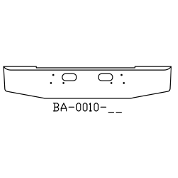 Chrome Steel Bumper BA0010-02 - Valley Chrome