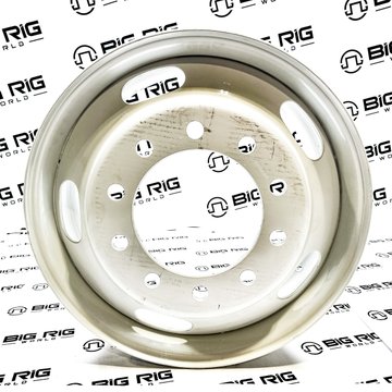 Steel Wheel, 22.5 x 9.00, Flat Face, White 29039PKWHT21 - Accuride