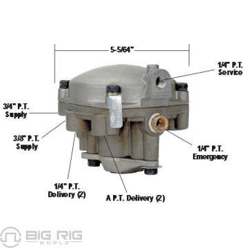 Valve - Relay Emergency RE6 281865 - Bendix
