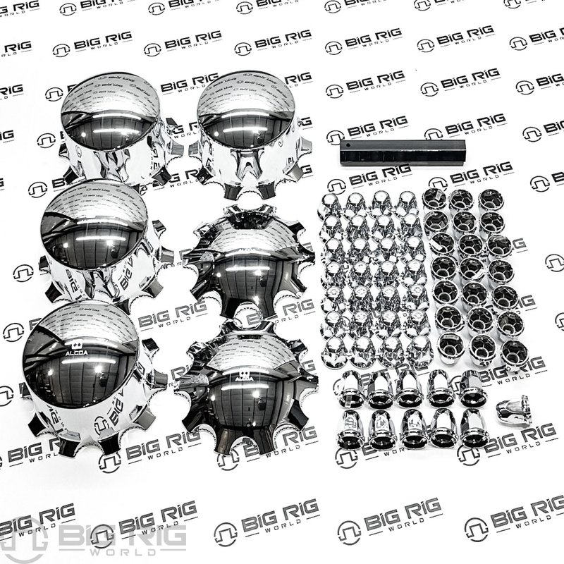 Alcoa Chrome Multi-Piece Front and Dual Rear Axle Kit 076185-077185K2T - Alcoa