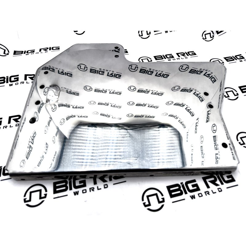 Battery/Tool Box Polished End Plate - Left Side N64-1018-0000001P - Kenworth