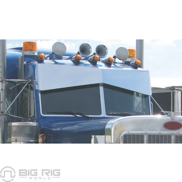 Peterbilt 14 In. Bowtie High & Low Roof Sunvisor TSUN-P1 - Trux Accessories