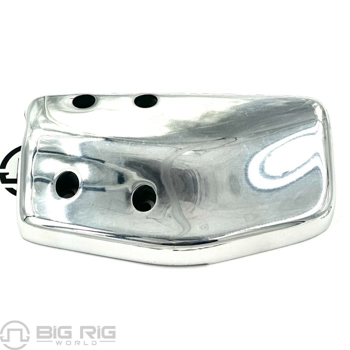 Mirror Clamp Cover, Polished, Aluminum, LH R22-6026-001 - Peterbilt
