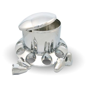 Chrome ABS Plastic Rear Axle Cover Kit THUB-RP112 - Trux Accessories