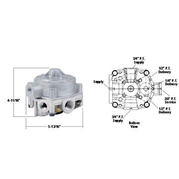 R-8P Relay Valve 287114 - Bendix