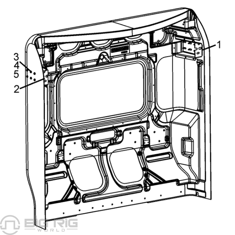 Panel Assembly, Rear Cab R64-11310000000001 - Kenworth