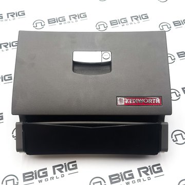 Glove Box Door Assembly, Gray, Satin Silver Handle S25-1021-311101100 - Kenworth