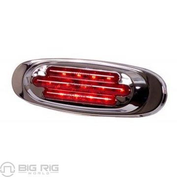 Chrome Oval Red Clearance Marker M72270R - Maxxima