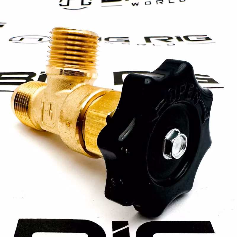 Truck Valve - Male Pipe to SAE 45 Degree Flare 90 Degree - 150 PSI VL2094 - Dynacraft