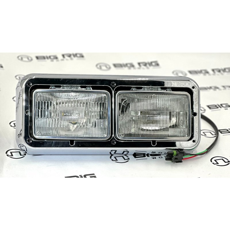 Aftermarket Kenworth Dual Headlight Assembly Rectangular Standard W/Bezel LH 499-411075I - Jones Performance