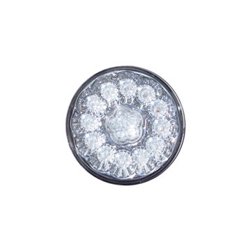 4 In. Clear Red Super Diode LED Stop, Turn & Tail Light (17 Diodes) TLED-417CR - Trux Accessories