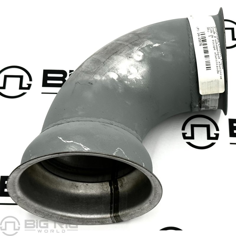 Pipe - Exhaust 90 DEG 4 In. STL ALMZ FLG/FLG 14-15076 - Peterbilt