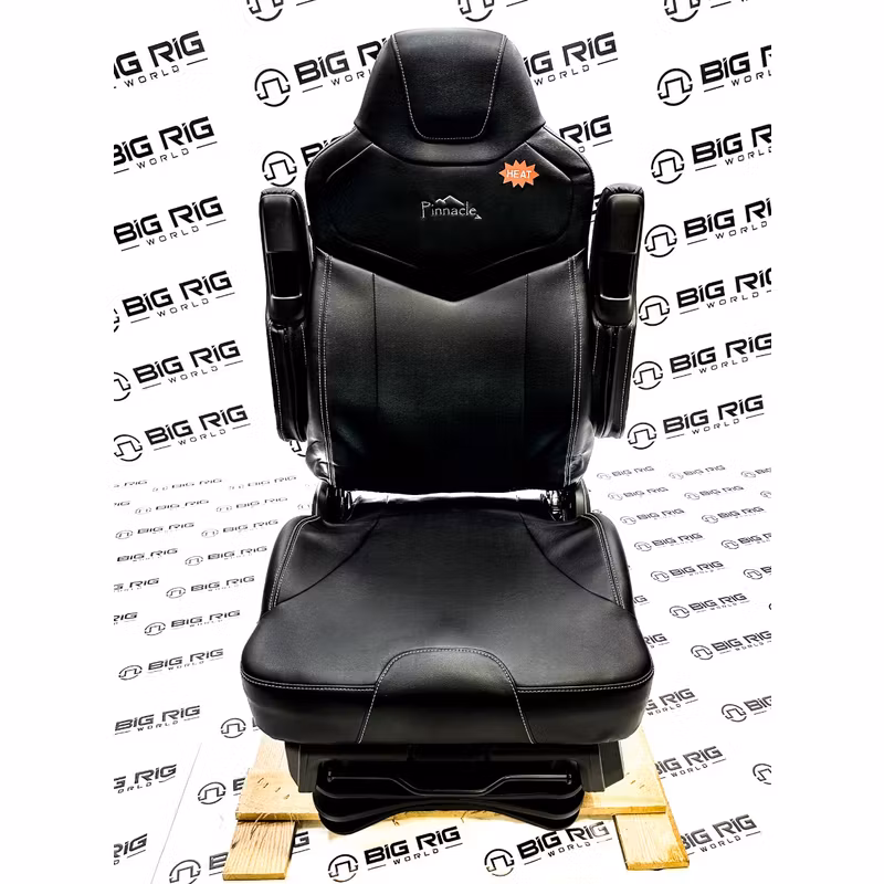 Pinnacle Seat (Black on Black Leather) w/Armrest and Heat 187300MWH661 - Seats Inc.