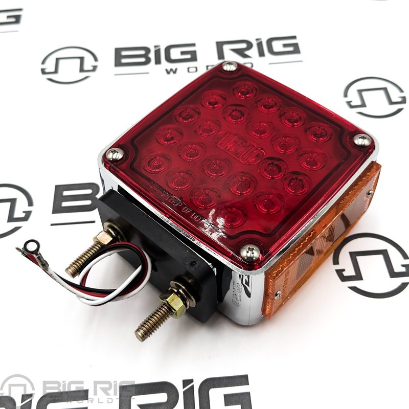 Signal-Stat Dual Face Right Hand Red/Amber Pedestal Light 2758 - Truck Lite