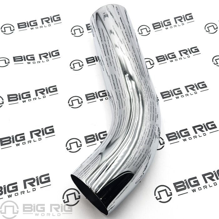 Exhaust Pipe 55 DEG 5 in. STL CHRP OD/OD K180-19286CP - Kenworth
