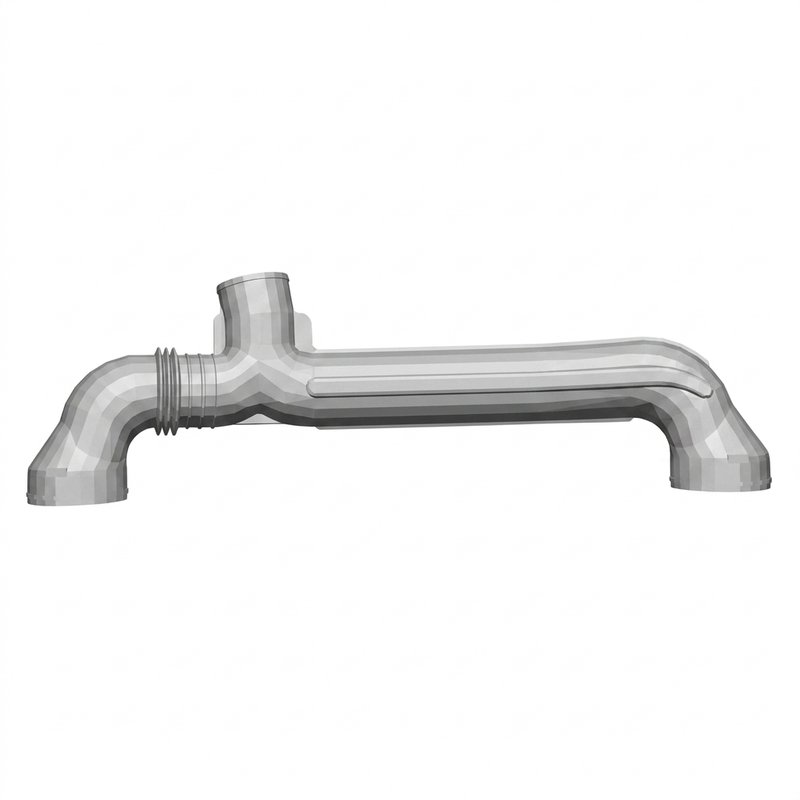 Air Intake Pipe Y 6 Inch Rubber D66-6305 - Peterbilt