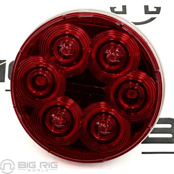 Stop / Tail / Turn Light Red, Round 4 In. 6 LED M42346R - Maxxima
