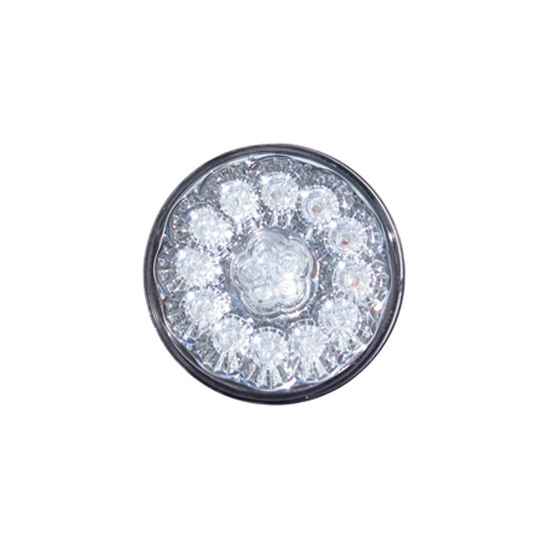 4 In. Clear Red Super Diode LED Stop, Turn & Tail Light (17 Diodes) TLED-417CR - Trux Accessories