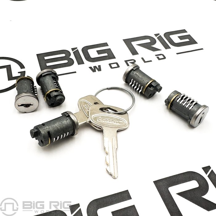 Key Kit -  Keys (2) & Locks (5) Random Code 200094VAS - Peterbilt