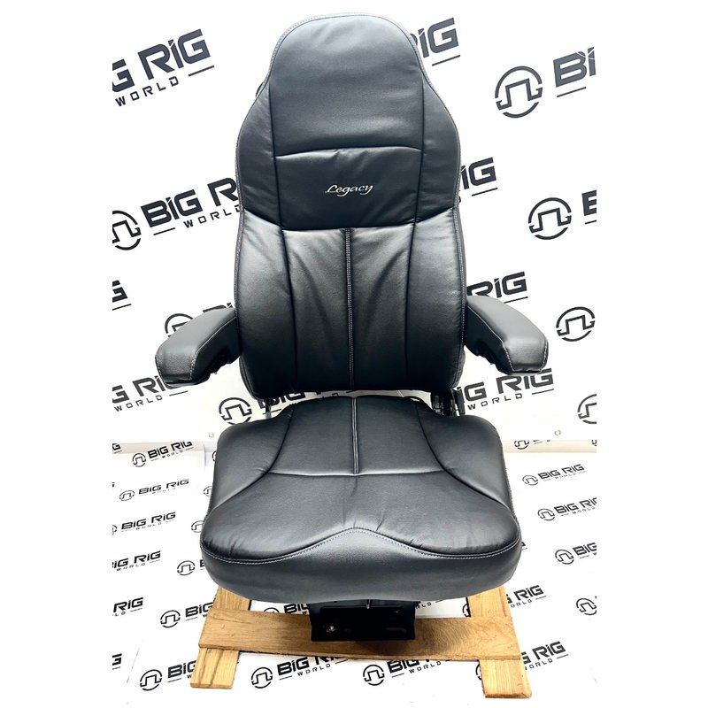 Legacy Silver Seat (Black Leather) w/ Armrests 188900MW61 - Seats Inc.