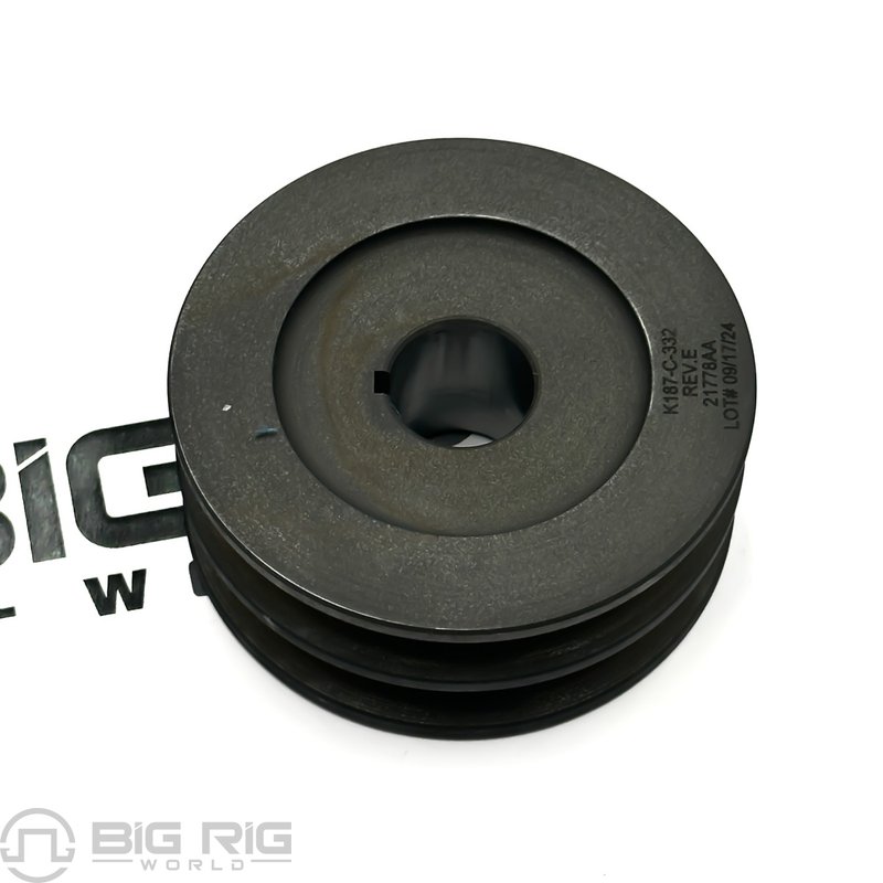 Alternator Pulley -  3-1/2X1.44TX2 GRVS K187-332 - Kenworth