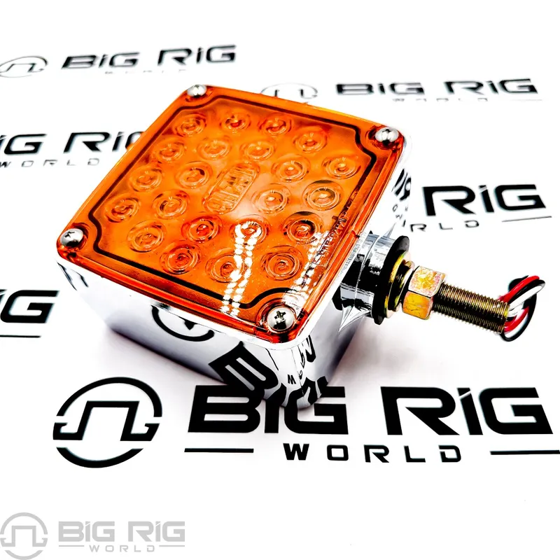 Signal- Stat LED Square Ped,LH Red/Amber 2753 - Truck Lite
