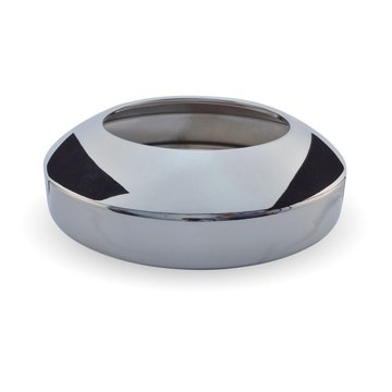 Rear Hubcap - Rear 8 In. Chrome W/Hubometer Hole THUB-858H - Trux Accessories
