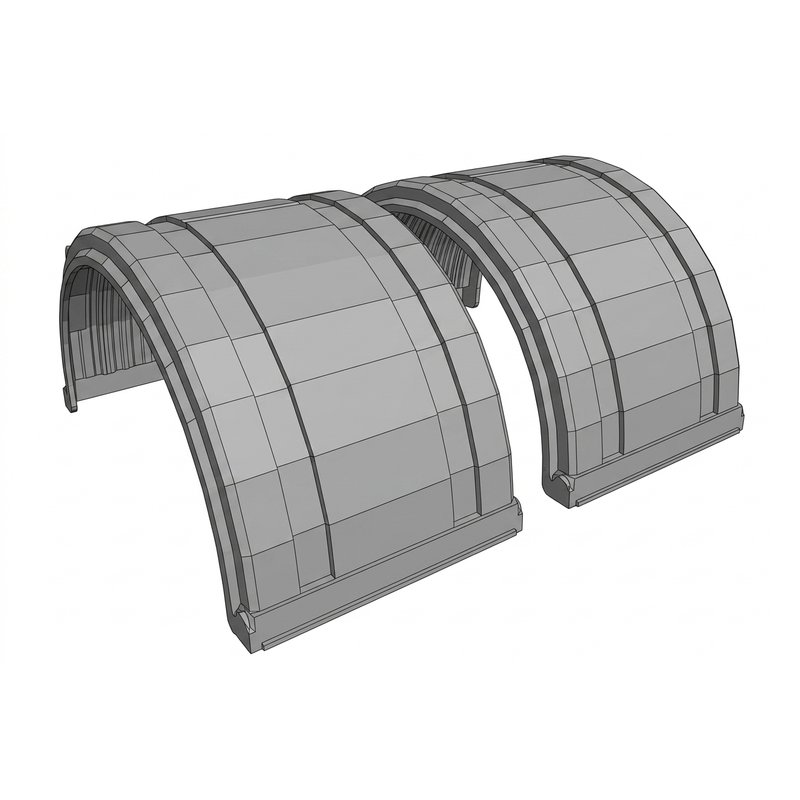 Half Fender Kit - Full Round Poly 031-01520 - Fleet Engineers