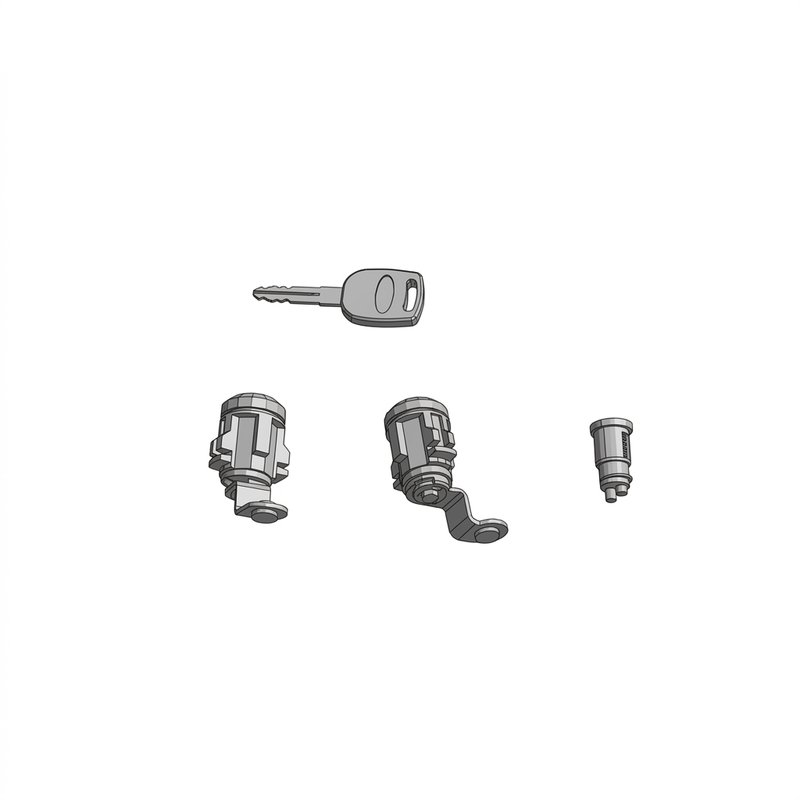 Key Set - Peterbilt - 2Keys/2Dorr/Ignition Cylinder, Random R56-1170-22B100000 - Peterbilt