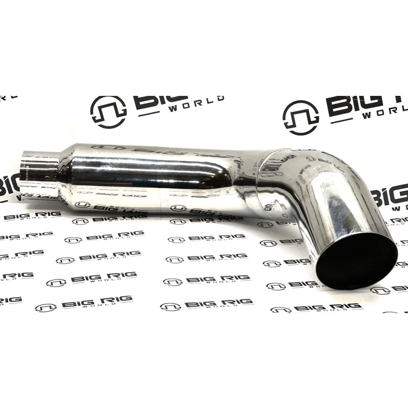 Exhaust Pipe 7 In. 2-Bend OD/R5 In. OD CHR Right KW7-1271RC - Grand Rock