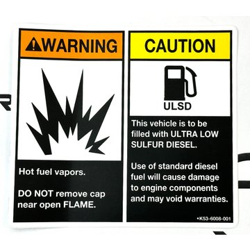 Label - Fuel Tank Combo K53-6008-001 - Paccar