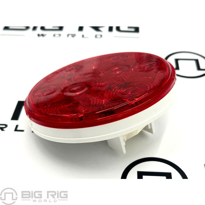 LED Signal Stat S/T/T 4-inch Round 10 Diode Lamp, Red 4058 - Truck Lite