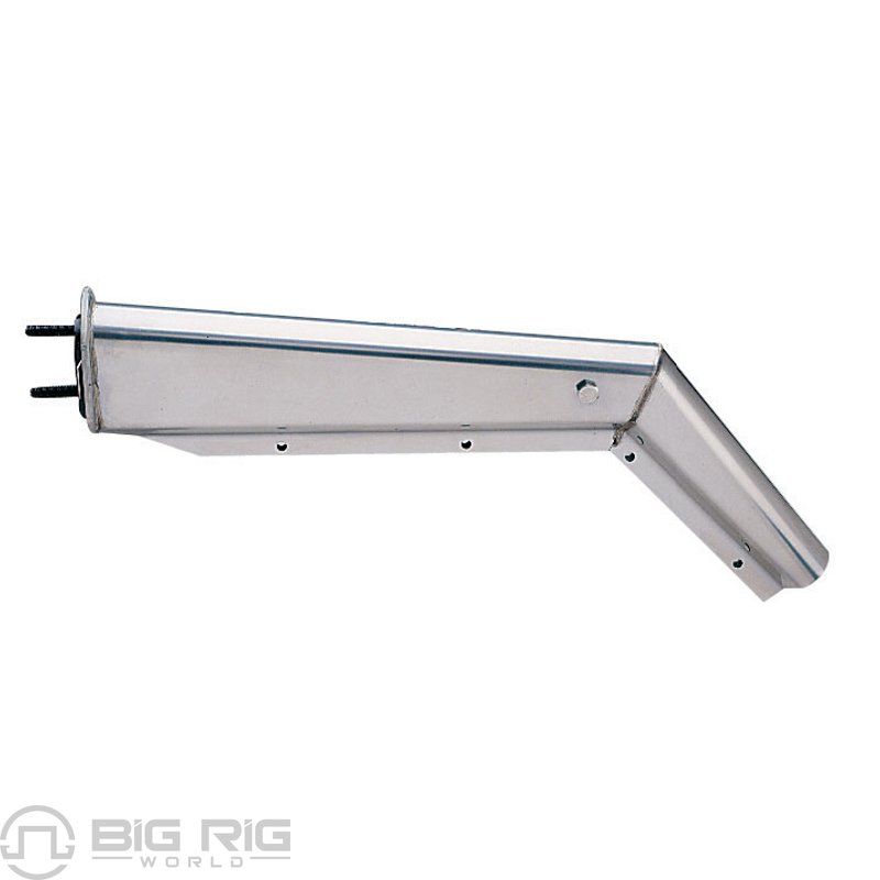 Chrome Mud Flap Hanger - 45 Deg. 28.5 In. W/2 1/2 In. Bolt Spacing TU-9227 - Trux Accessories