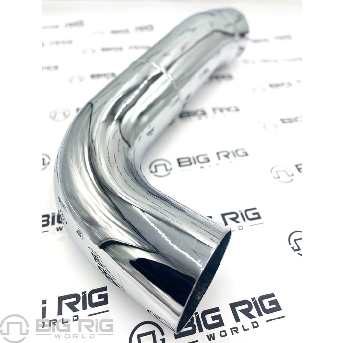 Exhaust Pipe - M Bend 5 In. Chrome Steel EXP/ SLTD EP50EL90108C - TRP