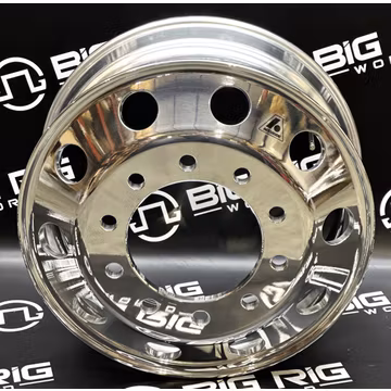 Accu-Lite 22.5 x 8.25 38# Tubeless Aluminum Wheel - Hub-Piloted 43644XP - Accuride