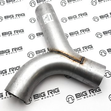 Y Exhaust Pipe Aluminized Steel 5in OD/OD/OD M66-1237 - Paccar