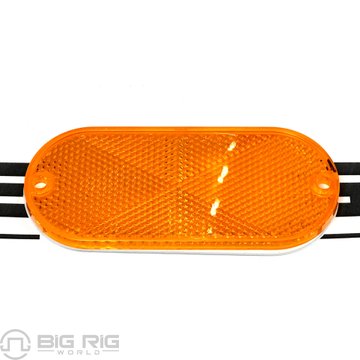Oval Two Hole Reflector, Yellow 54A - Truck Lite